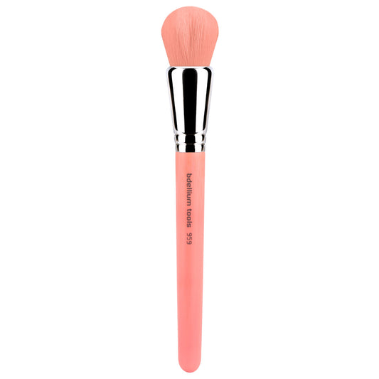 Bdellium Tools Professional Makeup Brush - Pink Bambu Series 959 Powder Blending - With Soft Synthetic Fibers, For Blending Powders (Pink, 1pc)