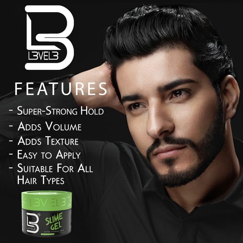 L3 - Level 3 Slime Gel - Firm Hold Hair Styling Gel Beauty & Personal Care L3
