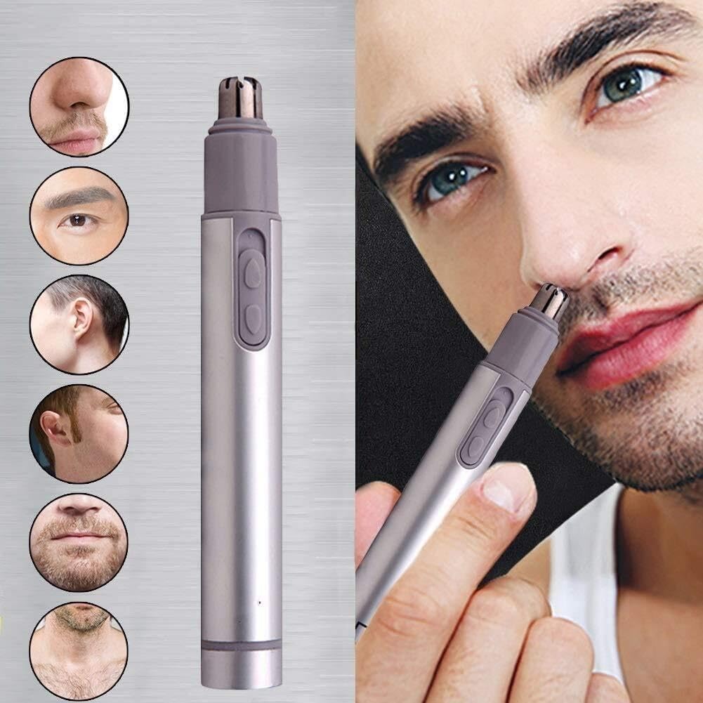 WEedsy Ear, Nose & Brow Trimmer Clipper - Painless Nose Hair Detail Trimmer for Men & Women, Battery Operated Electric Groomer, Easy Cleaning Beauty and Personal Care WEedsy
