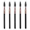 UorPoto Mascara Brush Wands Makeup Lash Spoolies Set 5Pcs Spooly Eyelash Eyebrow Brushes Applicators for Extensions Reusable JMS-5 Beauty & Personal Care UorPoto