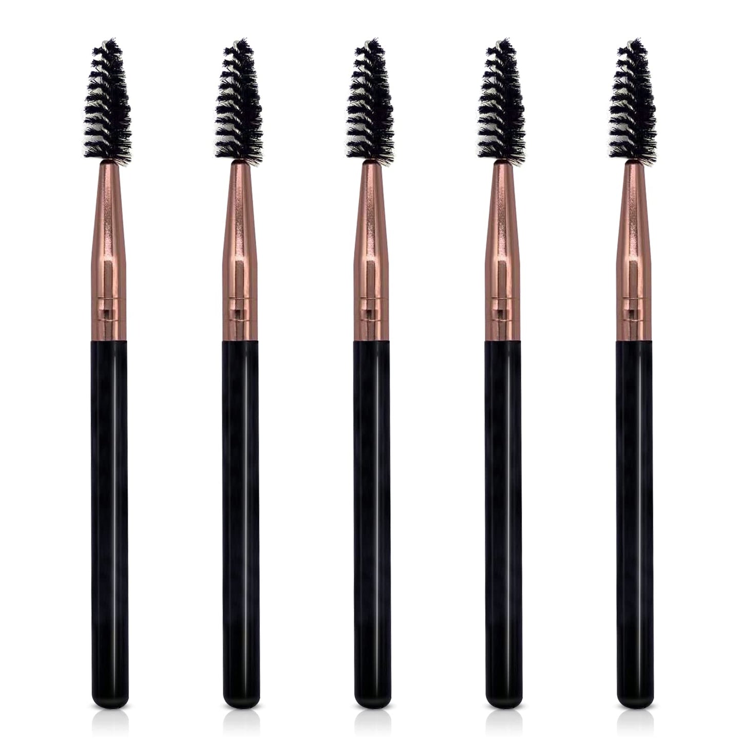UorPoto Mascara Brush Wands Makeup Lash Spoolies Set 5Pcs Spooly Eyelash Eyebrow Brushes Applicators for Extensions Reusable JMS-5 Beauty & Personal Care UorPoto