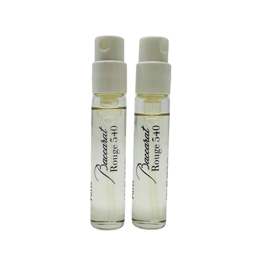 In1mart 2 B.accarat R.ouge 540 Eau De Parfum Spray Sample Vial 0.06 fl.oz/ 2ml each Beauty & Personal Care In1mart