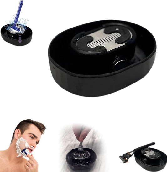 Razor Rinser,razor cleaner,razor rinser cleaner,Cleans Blades No Electricity Required,manual push type razor rinser,straight razor holder,No more Beauty and Personal Care FENGKUI