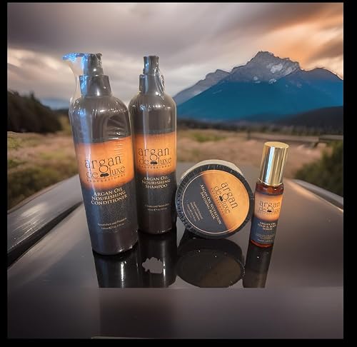 Argan Deluxe Professional Argan Oil Hair Care Set, Nourishing Shampoo and Conditioner 500ml, Nutrition infusion Hair Mask 500ml, Hair and Body Serum Beauty & Personal Care argan deluxe PROFESSIONAL