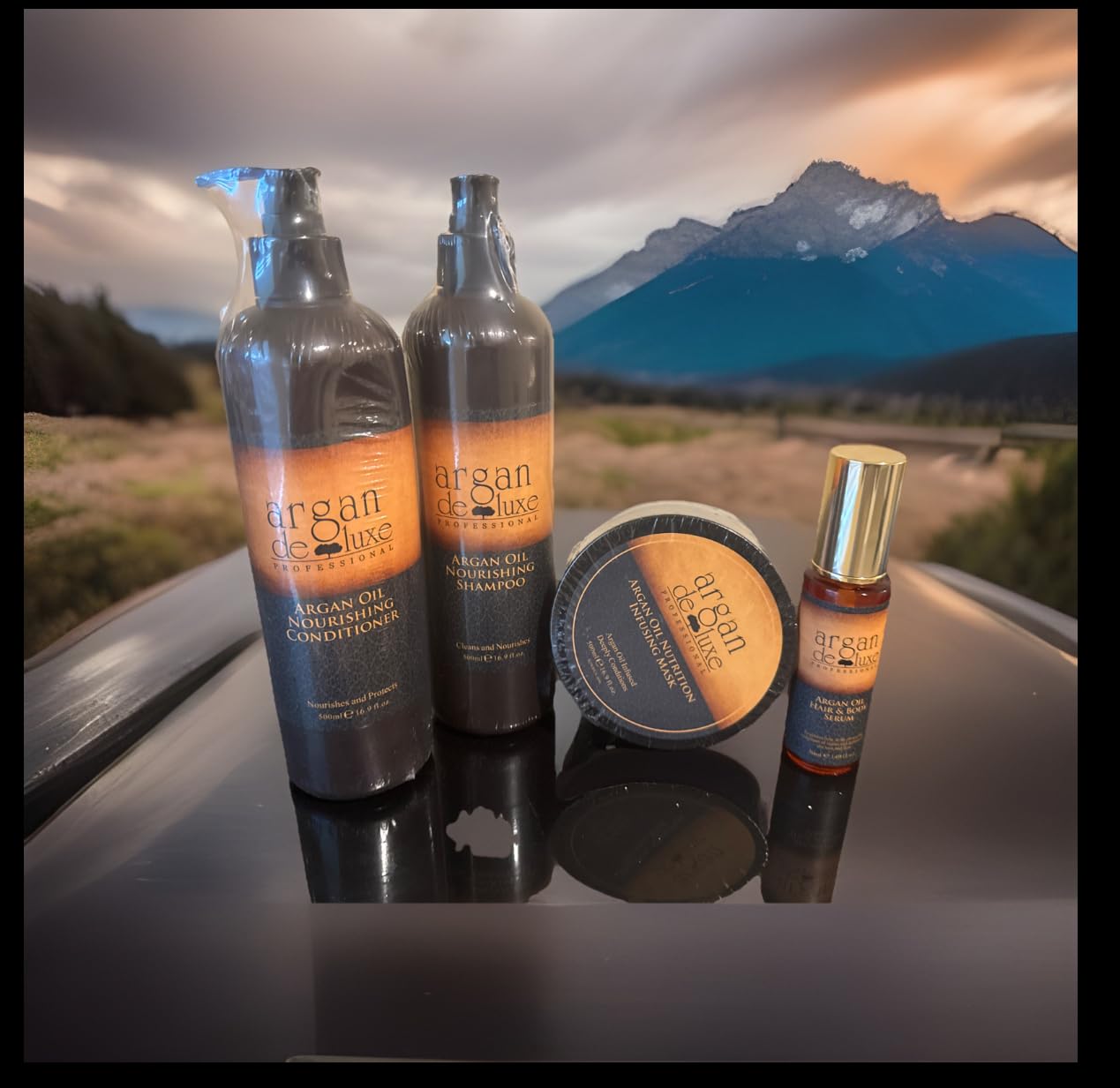 Argan Deluxe Professional Argan Oil Hair Care Set, Nourishing Shampoo and Conditioner 500ml, Nutrition infusion Hair Mask 500ml, Hair and Body Serum Beauty & Personal Care argan deluxe PROFESSIONAL