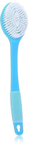 Body Benefits, Natural Bristle Bath and Shower Back Brush with Long Rubber Grip Handle; For Improved Circulation and a Smoother, Healthier Look; Self Beauty & Personal Care Body Benefits