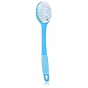 Body Benefits, Natural Bristle Bath and Shower Back Brush with Long Rubber Grip Handle; For Improved Circulation and a Smoother, Healthier Look; Self Beauty & Personal Care Body Benefits