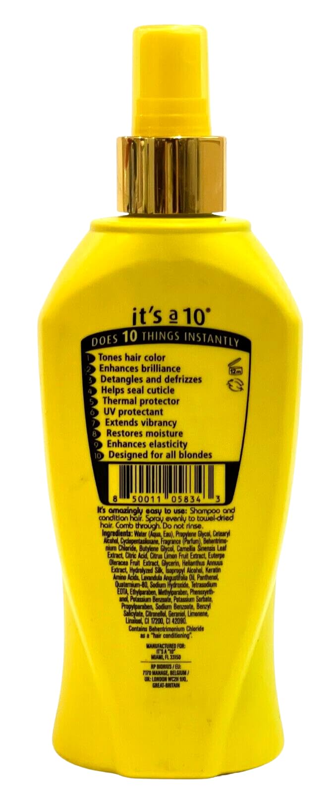 It's A 10 Miracle Leave-In For Blondes 10 Oz Beauty & Personal Care It's a 10 Haircare