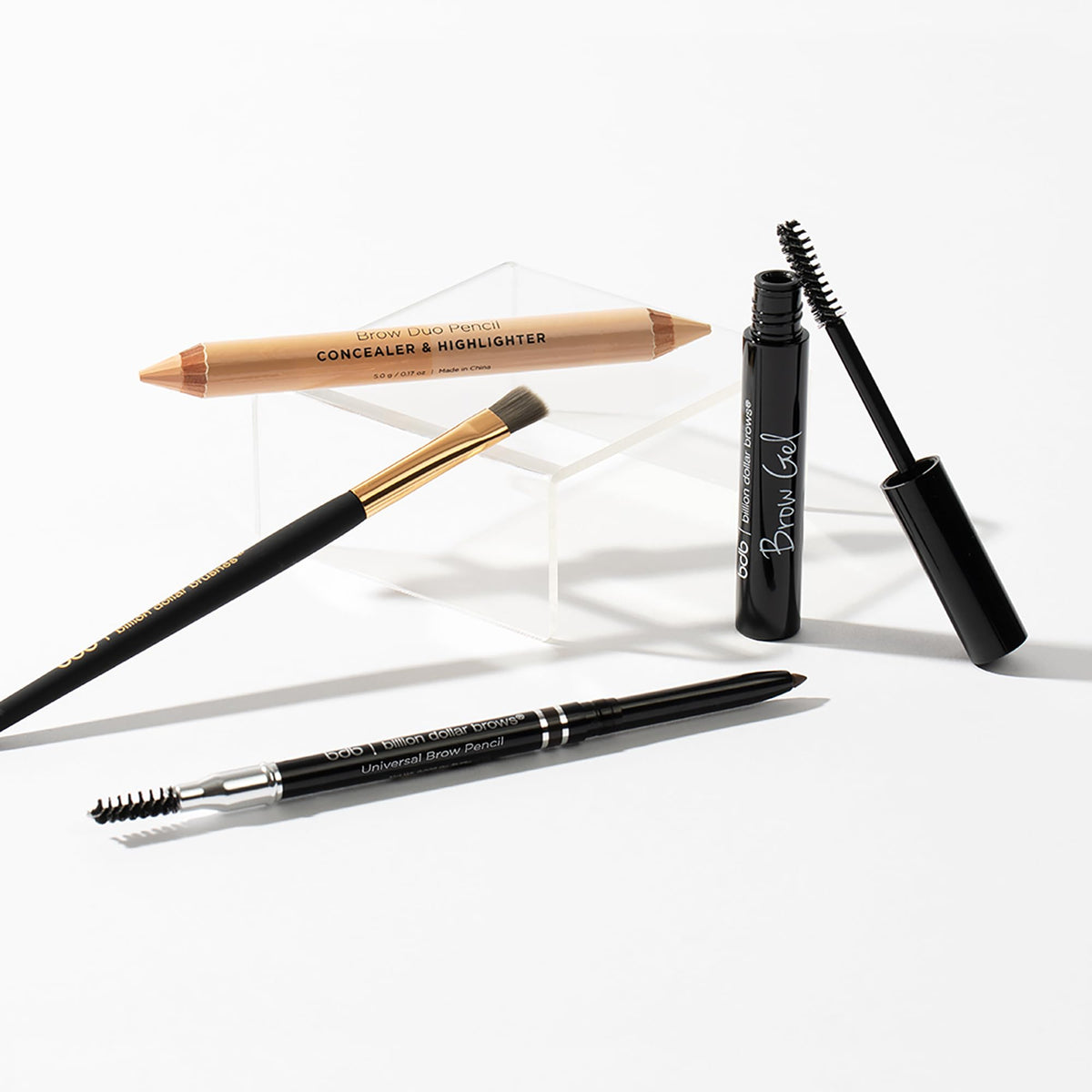 Billion Dollar Brows Best Sellers Kit, Includes Universal Brow Pencil, Brow Duo Pencil, Brow Gel and Smudge Brush for Perfectly Defined Brows Beauty & Personal Care billion dollar brows