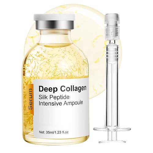 Silk peptide serum for face Deep Collagen Silk Peptide Intensive Lifting Serum ampoule?korean skin care Anti Aging Serum for Face Tightening Beauty & Personal Care Bright Elf