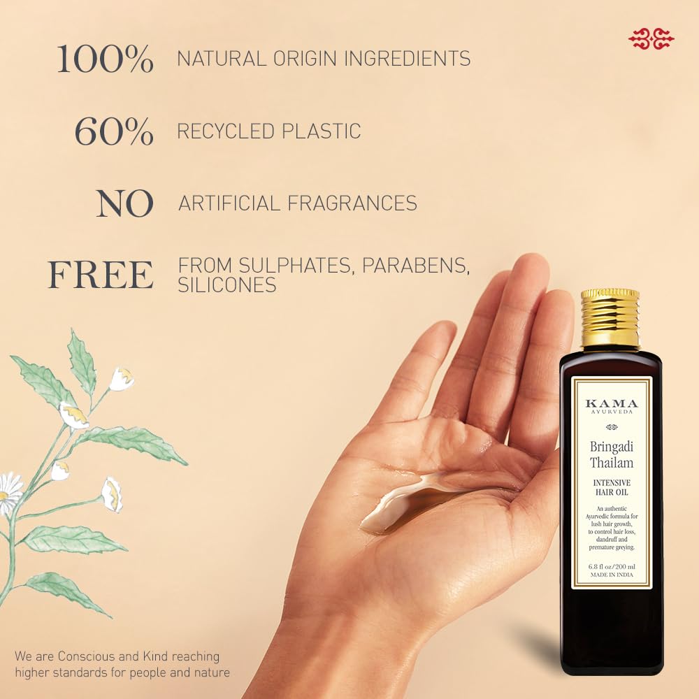 Kama Ayurveda Bringadi Tailam Oil, 200ML Beauty & Personal Care KAMA AYURVEDA