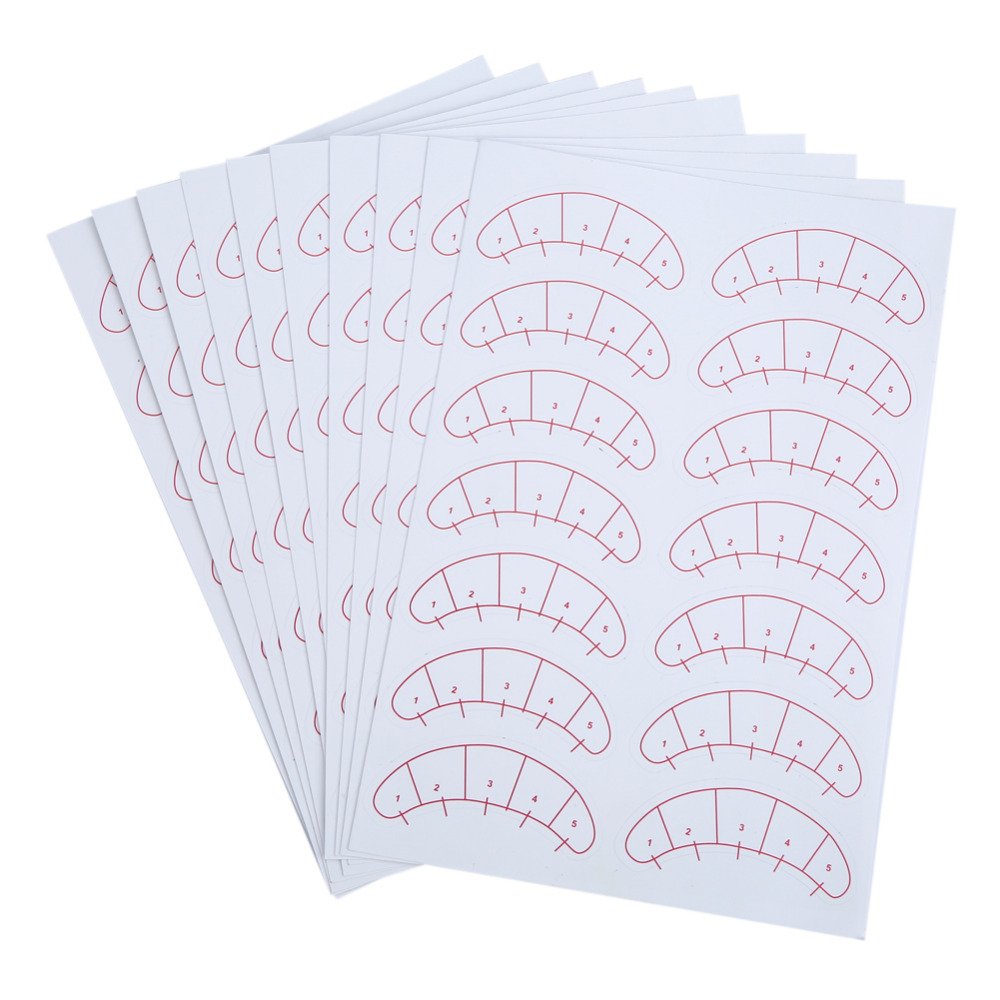 140 Pcs Paper Patches 3D Eyelash Under Eye Pads Patch Lash False Eyelash Extension Paper Patches Eye Tips Sticker Wraps Make Up Tools beauty eyelash Beauty & Personal Care BEMLP