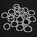 100 Pieces Hair Rings for Braids and Dreadlocks, Silver Braid Hair Loop Clip and Hoops, Hip-Hop DIY Headband Accessories (Silver) Beauty & Personal Care OKDEALS