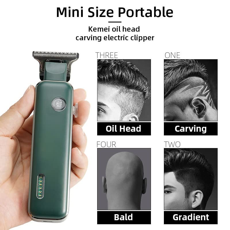 GLESVOWIO Pro Hair Clipper T Blade Trimmer Zero Gapped Trimmers 0mm Baldhead Hair Clippers for Men USB Rechargeable Clippers for Hair Cutting Machine Beauty and Personal Care GLESVOWIO