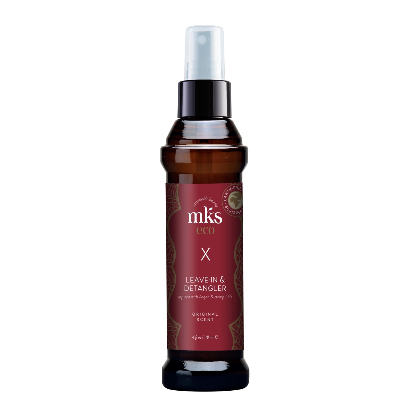 Earthly Body MKS eco X, Original Scent - 4 fl oz - Leave-In Treatment & Detangler - Moroccan Argan Oil, Hemp Seed Oil - Vegan & Cruelty Free Beauty & Personal Care Earthly Body