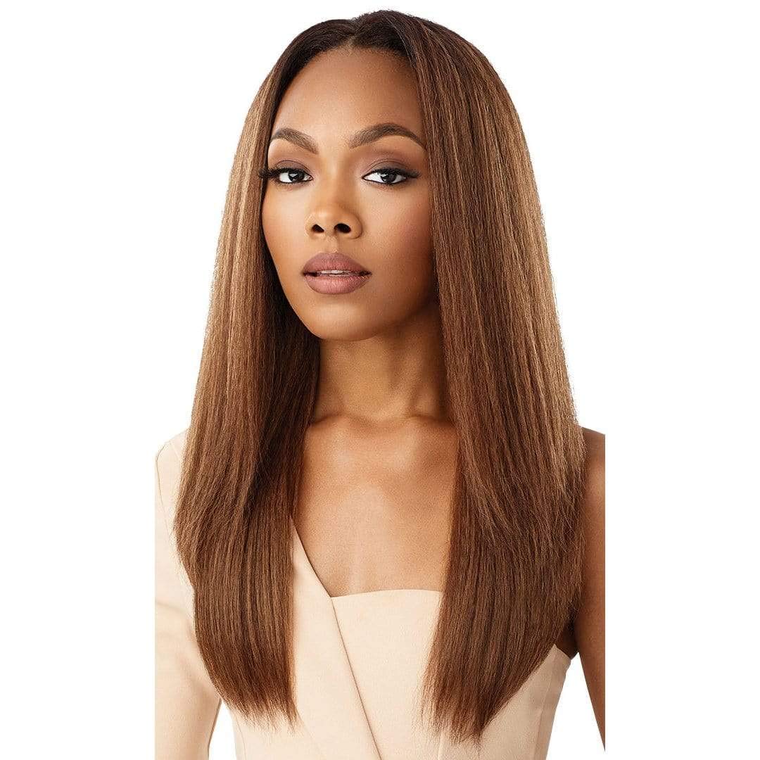 Outre Quick Weave Self Styled in 60 Seconds Neesha Soft & Natural New Half Wig Cap Laysflat Requires Less Leave Out NEESHA H302 DR2/Cinnamon Spice