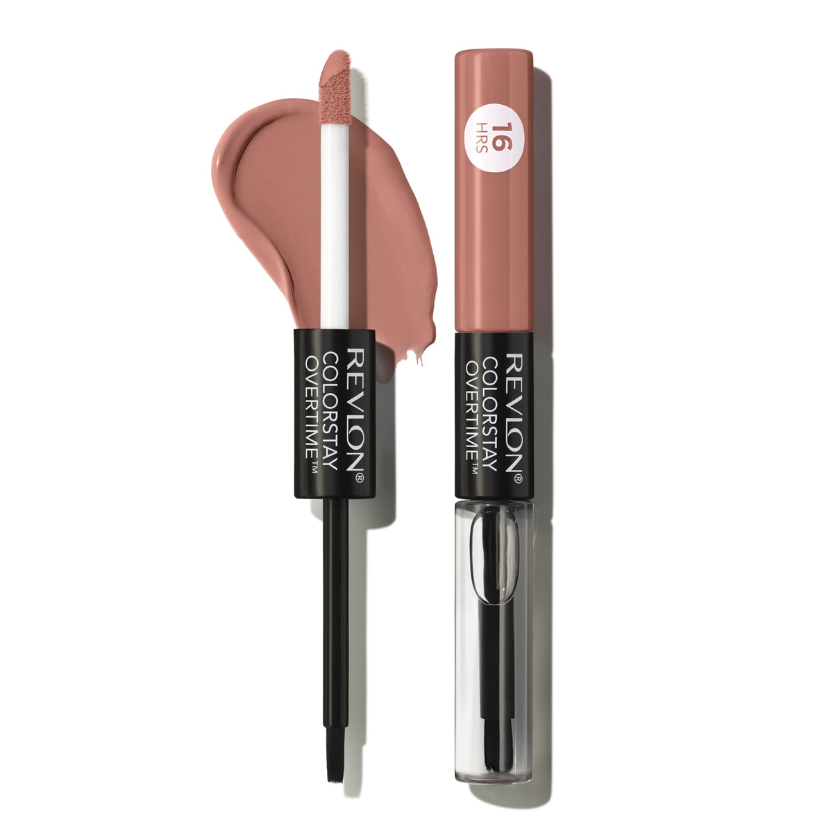 Revlon Liquid Lipstick with Clear Lip Gloss, ColorStay Overtime Lipcolor, Dual Ended with Vitamin E, 540 Unstoppable Nude, 0.07 Fl Oz Beauty & Personal Care REVLON
