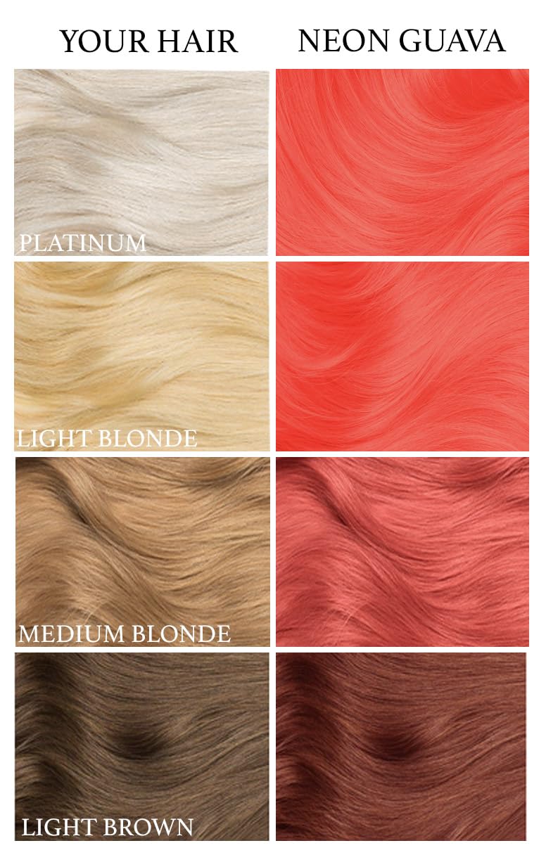 Lunar Tides Semi-Permanent Hair Color (43 colors) (Neon Guava) Beauty & Personal Care Lunar Tides
