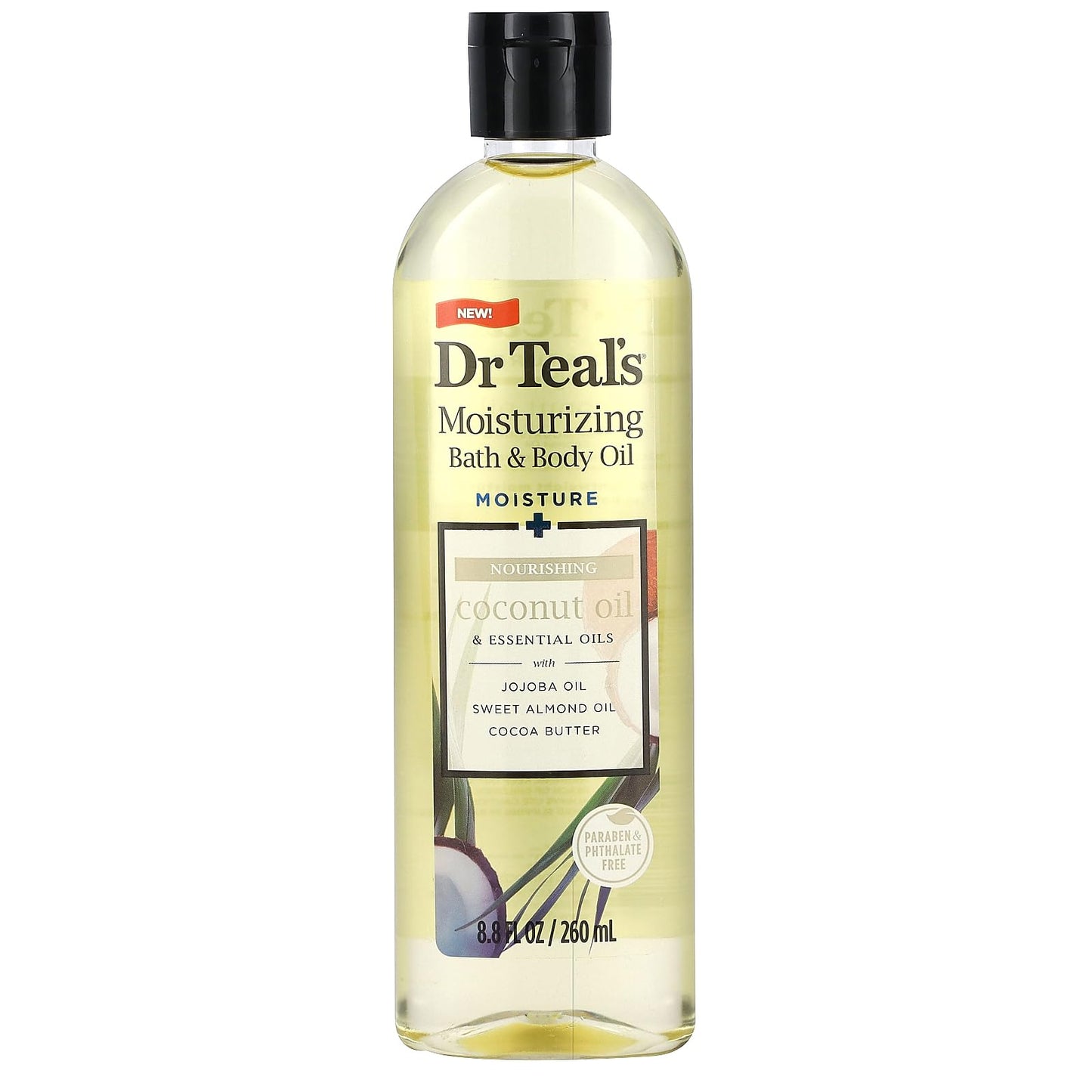 NEW Dr Teal's Coconut Bath & Body Oil 8.8oz - 2-Pack Beauty and Personal Care Dr Teal's
