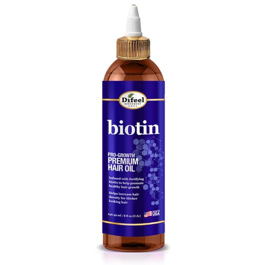 Difeel Biotin Pro Growth Premium Hair Oil 8 oz. - Infused with Fortifying Biotin for Healthy Hair Growth Beauty & Personal Care Difeel