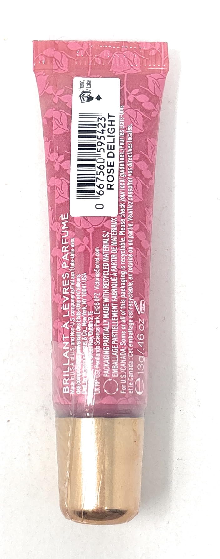 Victoria's Secret Rose Delight Flavored Lip Gloss 13g / .46 oz Limited Edition