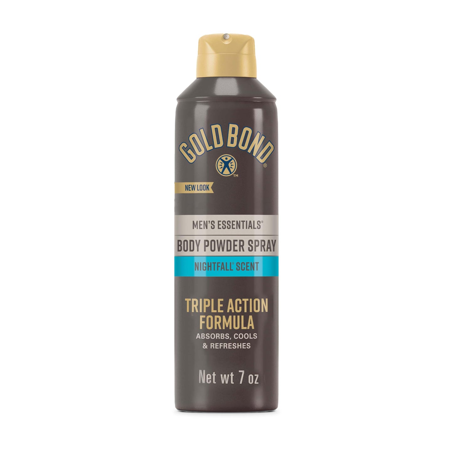 Gold Bond Men's Essentials Talc-Free Body Powder Spray 7 oz. Recharge Scent Wetness Protection Beauty and Personal Care Gold Bond