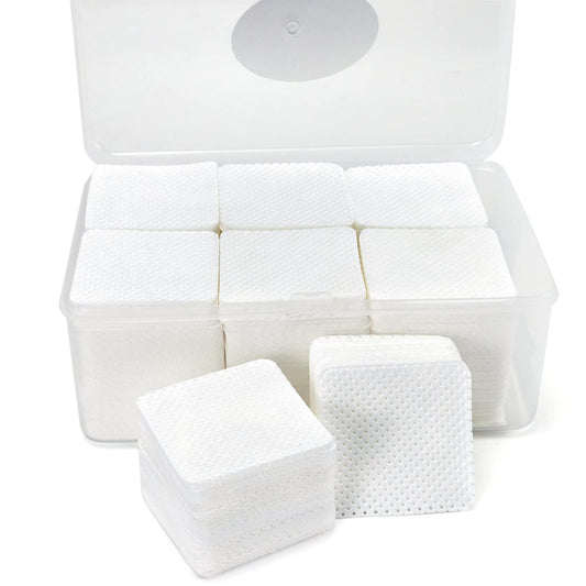 1100PCS Lint Free Nail Wipes with Case Package - Non-Woven Soft Nail Polish Remover Pads - Lint Free Wipes for Gel Nails - DIY Nail Art Supplies Beauty & Personal Care Bcowos