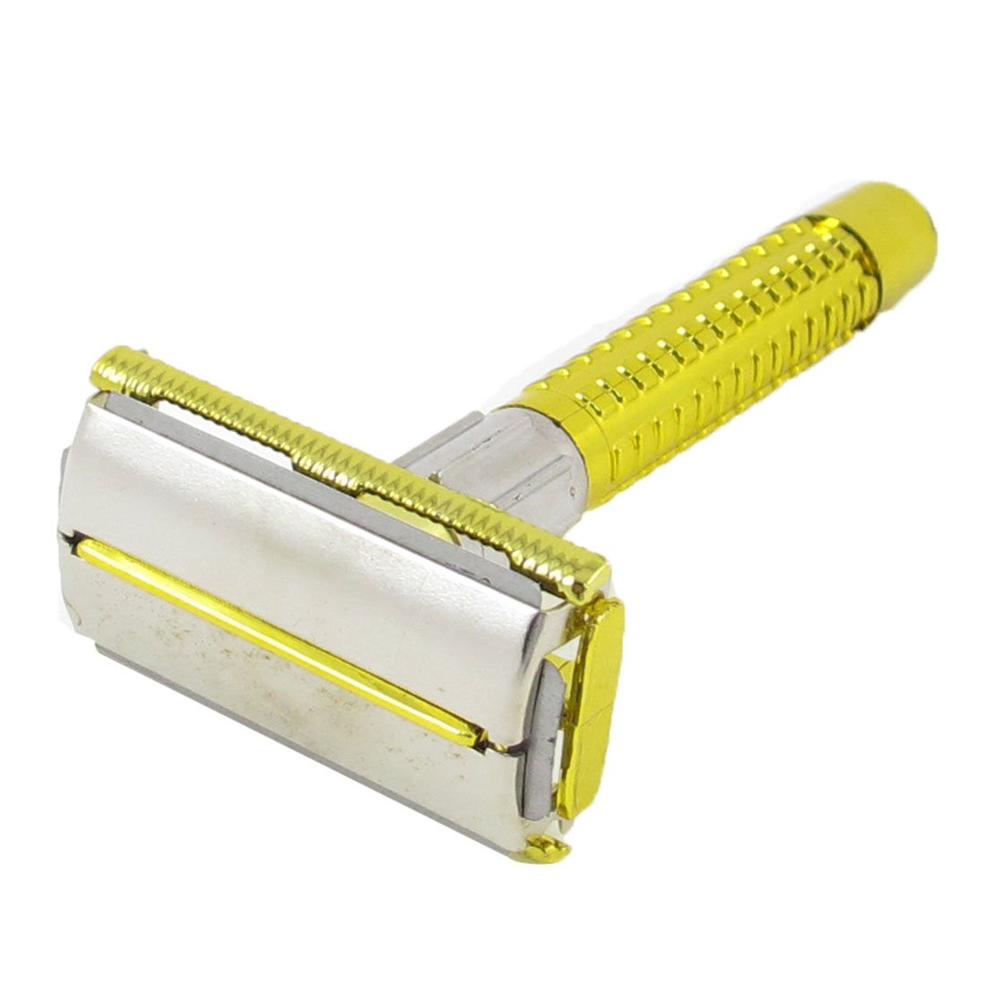 Ruilogod Man Plastic Handle Gold Tone Hair Shaving Hand Razor w Case Holder (id: 304 1ea fc8 491 270 Beauty and Personal Care Ruilogod