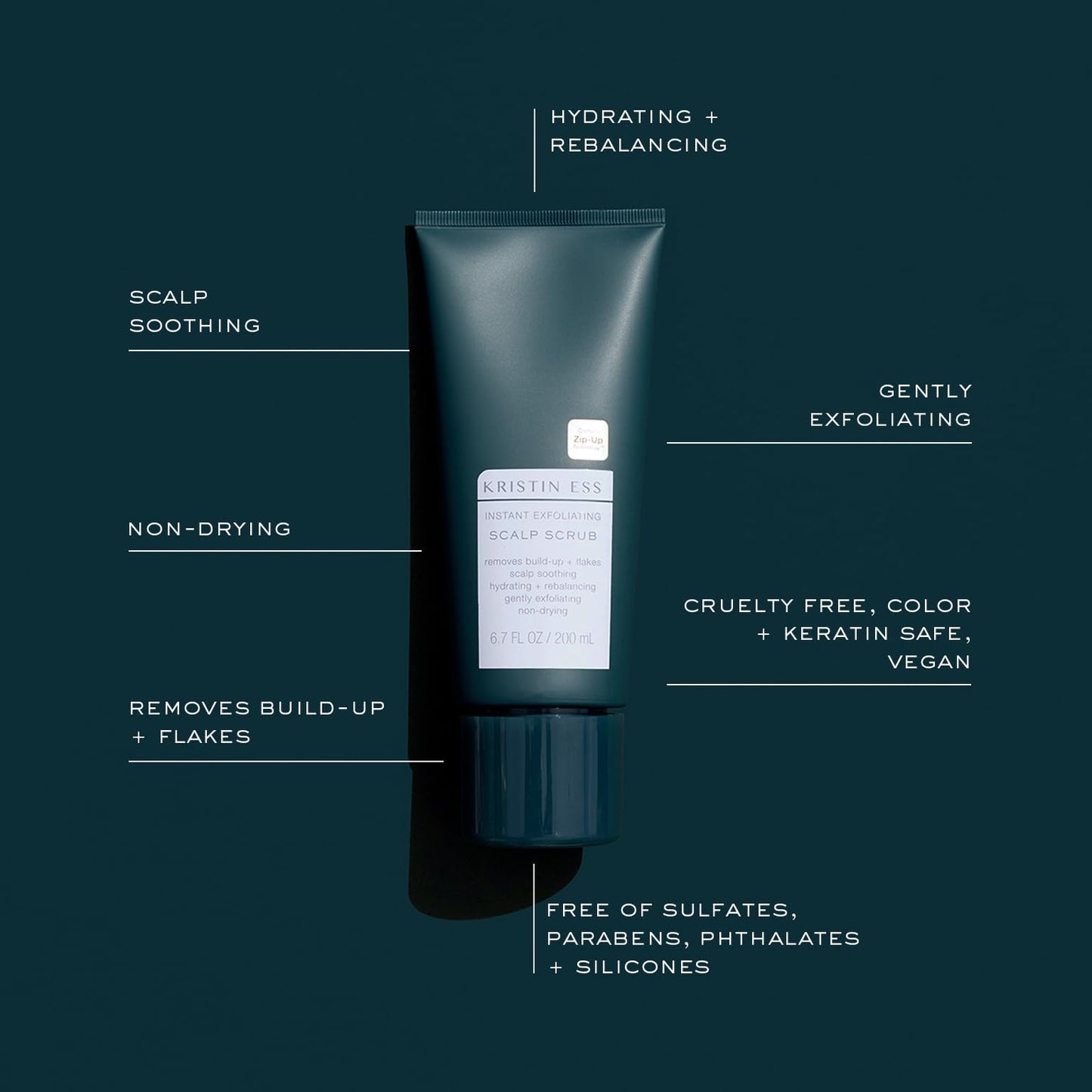 Kristin Ess Hair Instant Exfoliating Scalp Scrub for Build Up and Dandruff + Soothing, Hydrating + Rebalancing Dry Scalp Treatment, Non Drying Beauty & Personal Care Kristin Ess