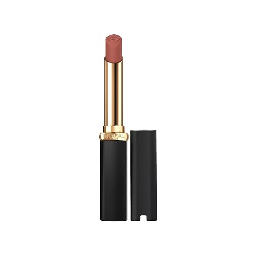 L'Oreal Paris Colour Riche Intense Volume Matte Lipstick, Lip Makeup Infused with Hyaluronic Acid for up to 16HR Wear, Le Nude Defiant, 0.06 Oz Beauty & Personal Care L'Oreal Paris
