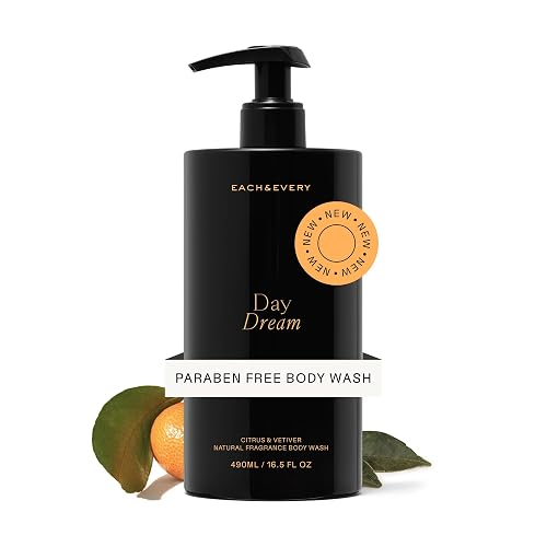 Each & Every Body Wash for Women and Men - Skin Feels Hydrated, Smooth & Soft - Ceramides, Lactic Acid AHA & Moringa Oil - 100% Natural Fragrance Beauty & Personal Care Each & Every