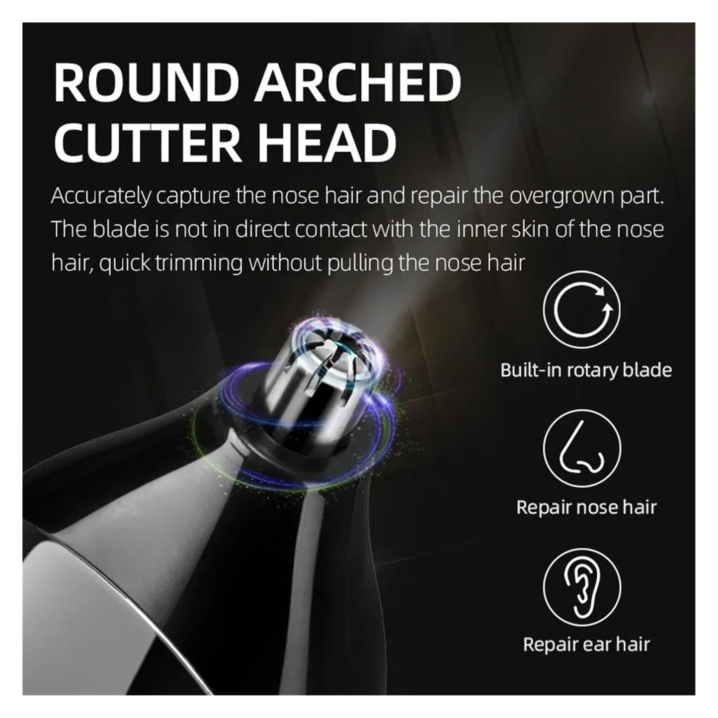 Razors KM-1407 Rechargeable Electric Nose Hair Clipper Multifunctional Men Hair Trimmer Professional Electric Beauty and Personal Care EWKYLSEM