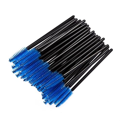 50 Pcs Disposable Mini Eyelash Eye Lash Makeup Brush Mascara Wands Applicator Blue Beauty & Personal Care GBSTORE