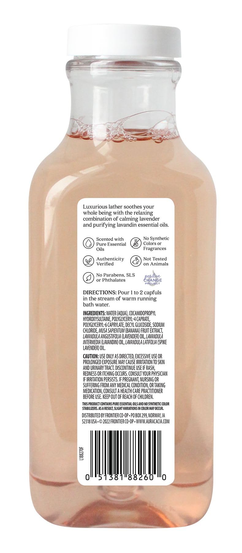 Aura Cacia Relaxing Lavender Bubble Bath, 13 fl oz - Paraben-Free with 100% Pure Essential Oils - Calming and Refreshing Lavender Aromatherapy Beauty and Personal Care Aura Cacia