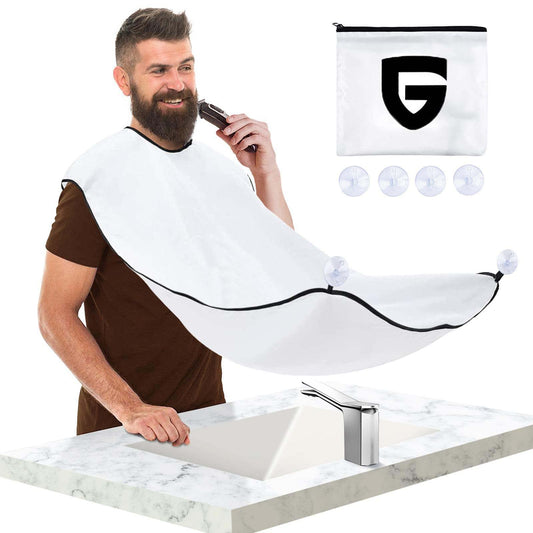 Father's Day Gifts from Daughter Son Wife, Beard Bib Hair Catcher for Sink, Beard Cape Trimming Catcher, Gifts for Men Dad Husband, Waterproof Beauty and Personal Care GOOTON