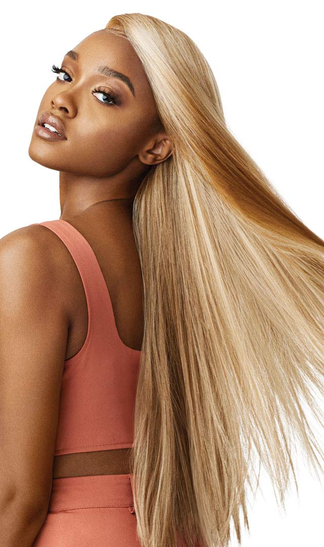 Outre LACEFRONT COLORBOMB Loose Straight Willow Tree Style Salon-Quality Colors Premium High Heat Resisitant Synthetic, Celebrity Baddies & Social Beauty & Personal Care Outre