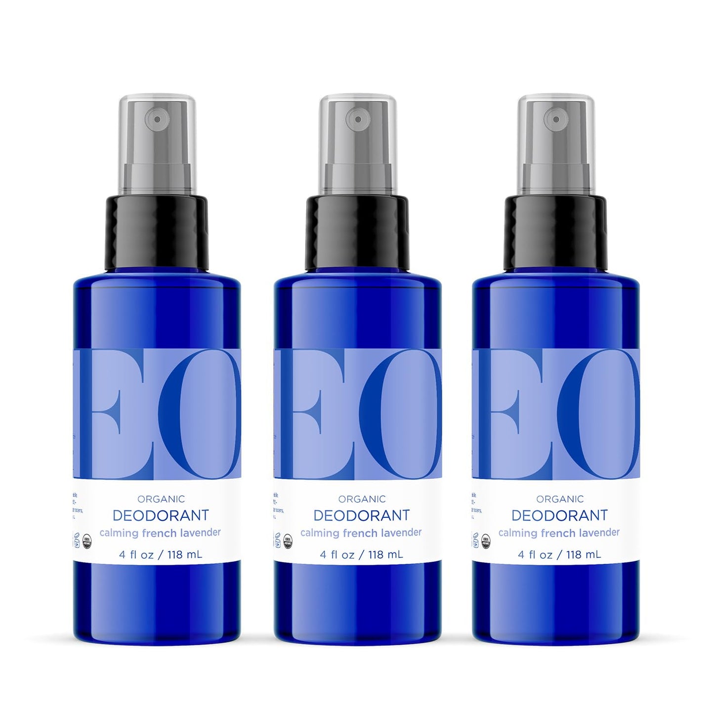EO Organic Deodorant Spray, 4 Ounce (Pack of 3), French Lavender, Organic Plant-Based, Botanical Extracts Beauty and Personal Care EO