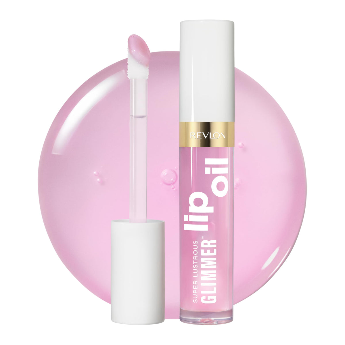 REVLON Super Lustrous Glimmer Lip Oil, Moisturizing & Tinted, Shiny Finish, Made with Plant-Based Squalane, 005 Vio-lit, 0.13 fl oz Beauty & Personal Care REVLON