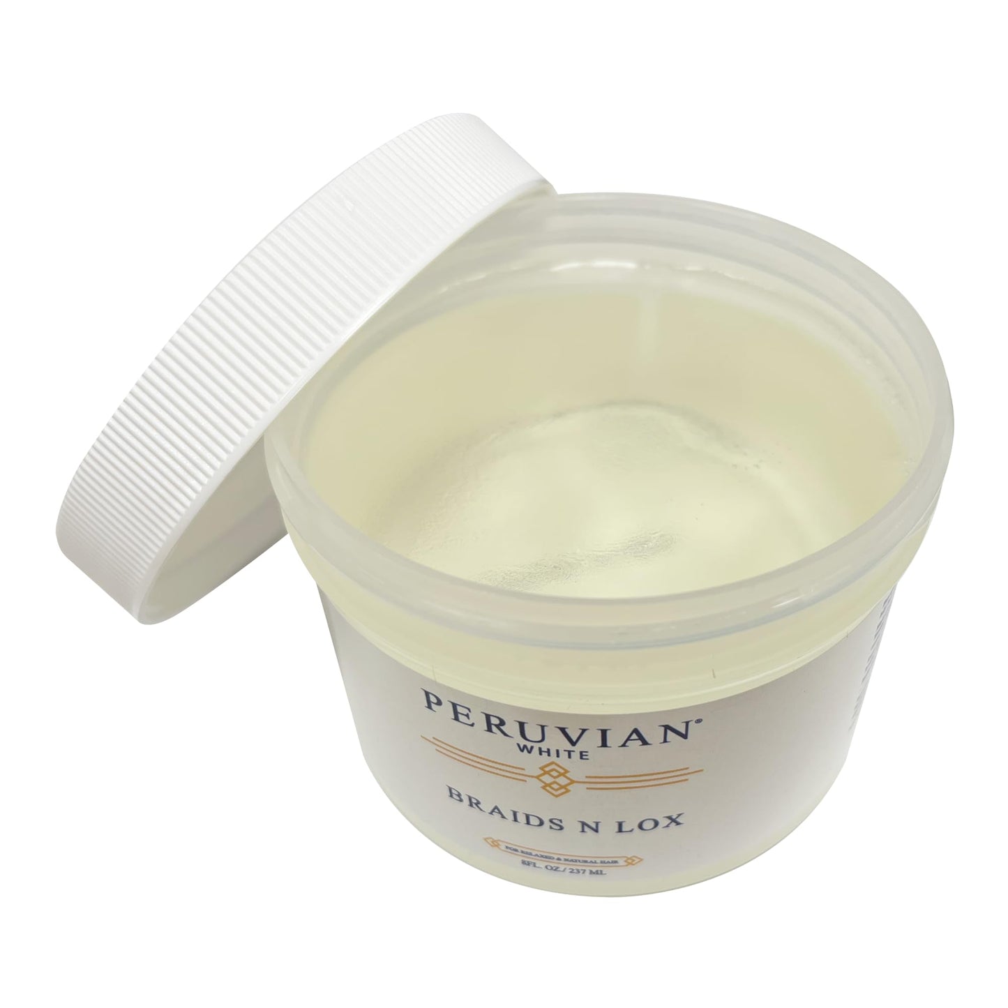 Peruvian white Braid, Loc, and Edge Gel for Relaxed & Natural Hair (EXTRA HOLD), 8 oz. (Regular Unscented) Beauty & Personal Care Peruvian white