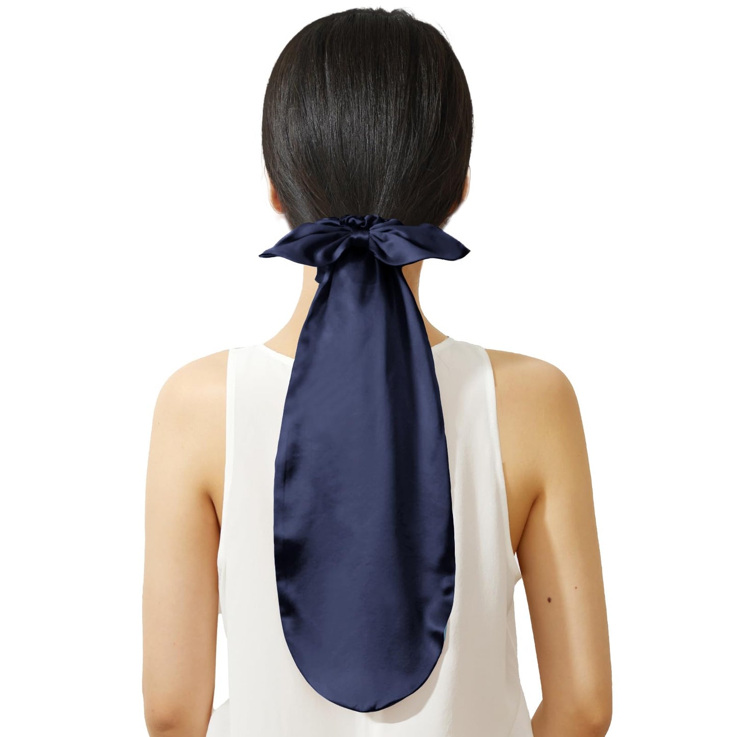 LILYSILK 2-in-1 Silk Hair Ties with Silk Scrunchies for Long and Curly Hair, 100% Silk Bonnet for Sleeping & Daily Usage, Elastic Adjustable for Women Beauty and Personal Care LilySilk