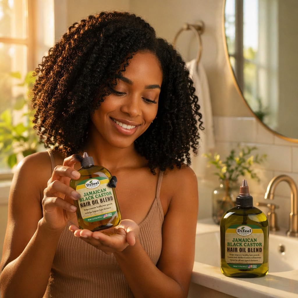 Difeel Jamaican Black Castor Hair Oil Blend 7.1 oz. Beauty and Personal Care Difeel