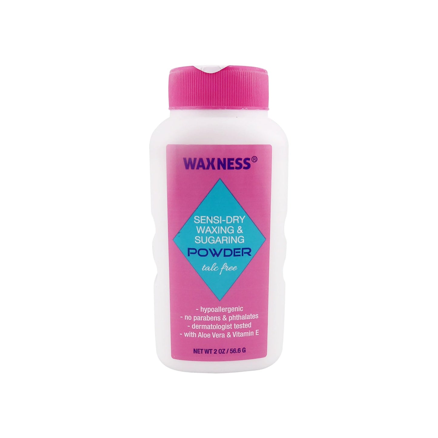 Waxness Sensi Dry Waxing & Sugaring Powder 2 oz (57 g) - Moisture Absorbing Pre Wax Powder for Waxing & Sugaring, Professional Use Beauty and Personal Care Waxness