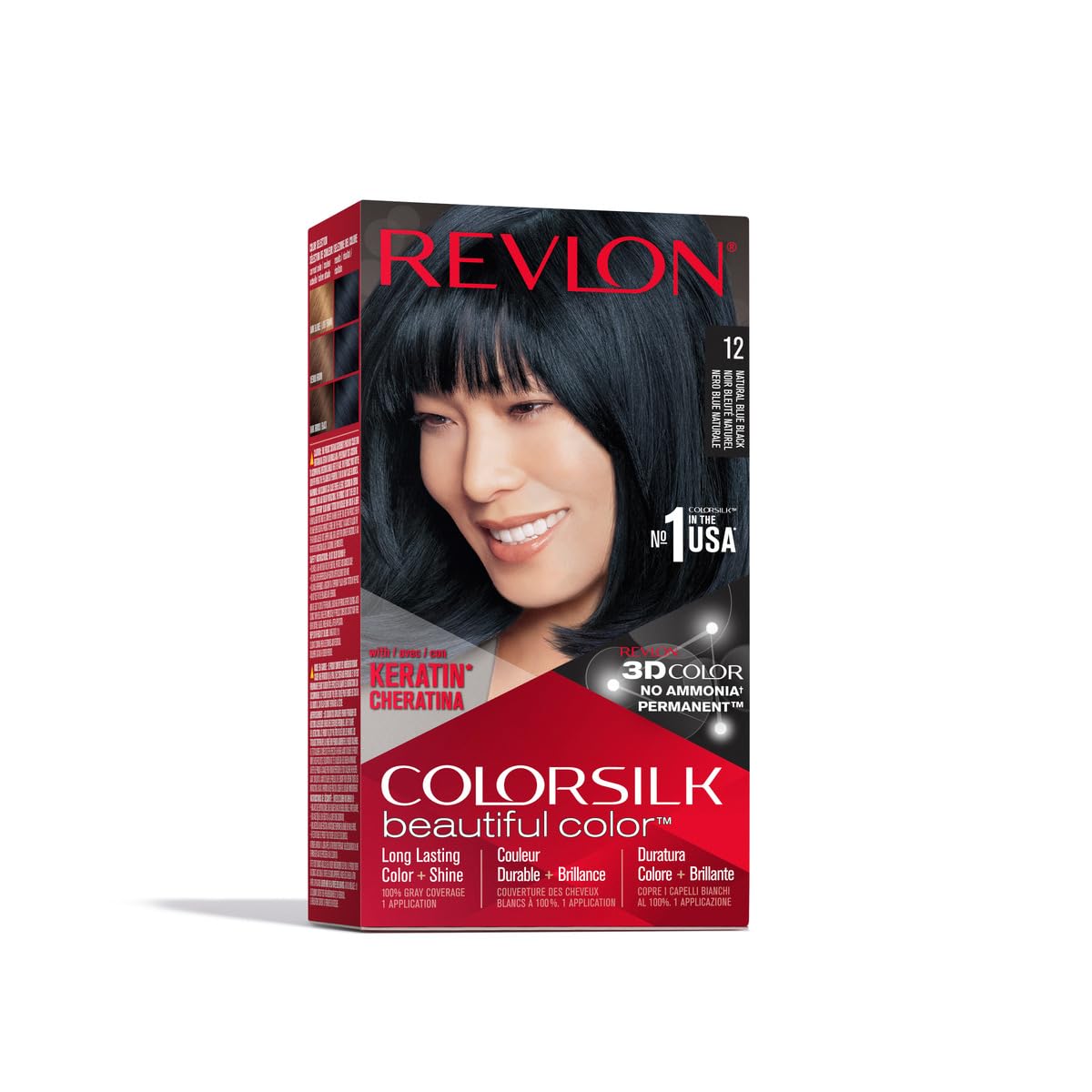 COLORSILK # 12 NAT BLUE BLACK Beauty & Personal Care REVLON