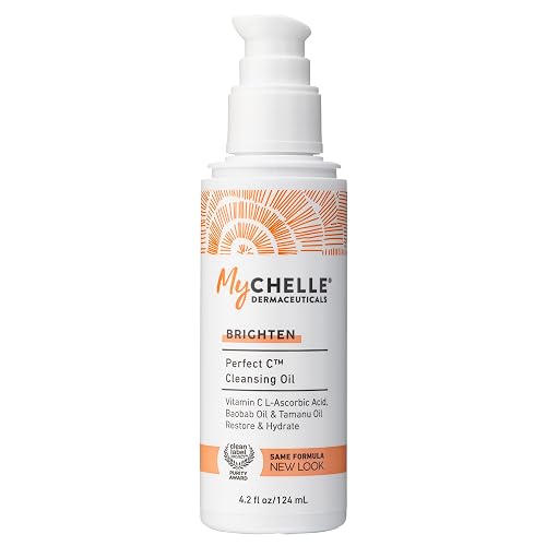MyCHELLE Dermaceuticals Perfect C Cleansing Oil, 4.2 Fl Oz - Facial Cleanser with Vitamin C L-Ascorbic Acid, Baobab Oil & Tamanu Oil to Restore Beauty & Personal Care MyChelle Dermaceuticals