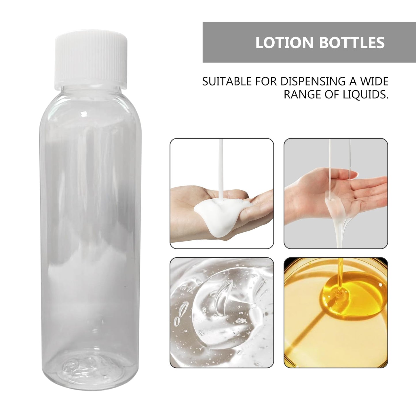 Soft 'N Style Empty Travel Size Bottles Set Plastic Travel Size Empty Bottles, Set of 7 Refillable Cosmetic Container Toiletry Bottles Set or Lotion Beauty & Personal Care Soft 'N Style