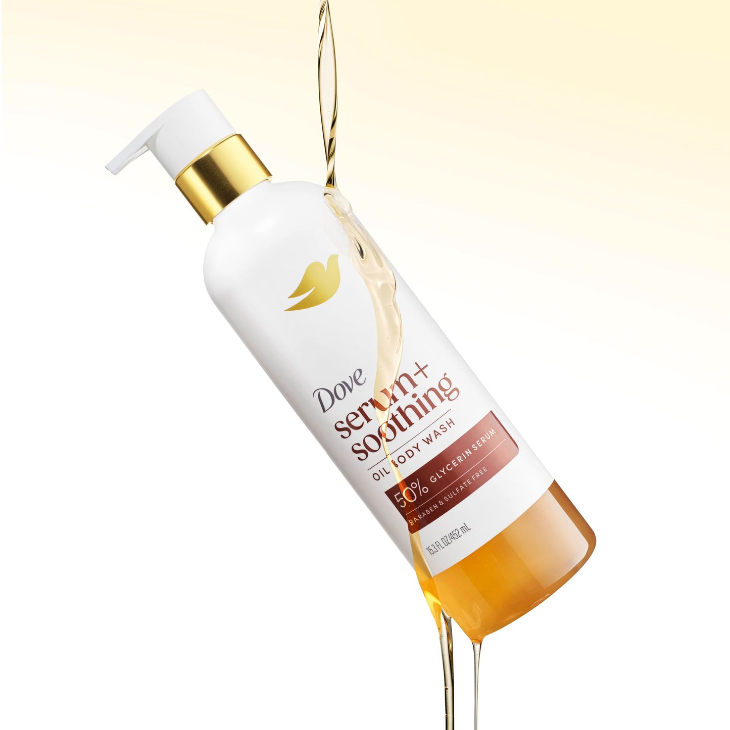 Dove Serum+ Shower Oil Body Wash with Glycerin Serum, Almond Oil & Sandalwood, Soothing Hydrating Cleanser, 15.3 fl oz Beauty & Personal Care Dove