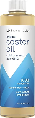 Home Health Original Castor Oil, Promotes Healthy Hair And Skin, Natural Skin Moisturizer - Pure, Cold Pressed, Non-GMO, Hexane-Free, Solvent-Free Beauty & Personal Care Home Health