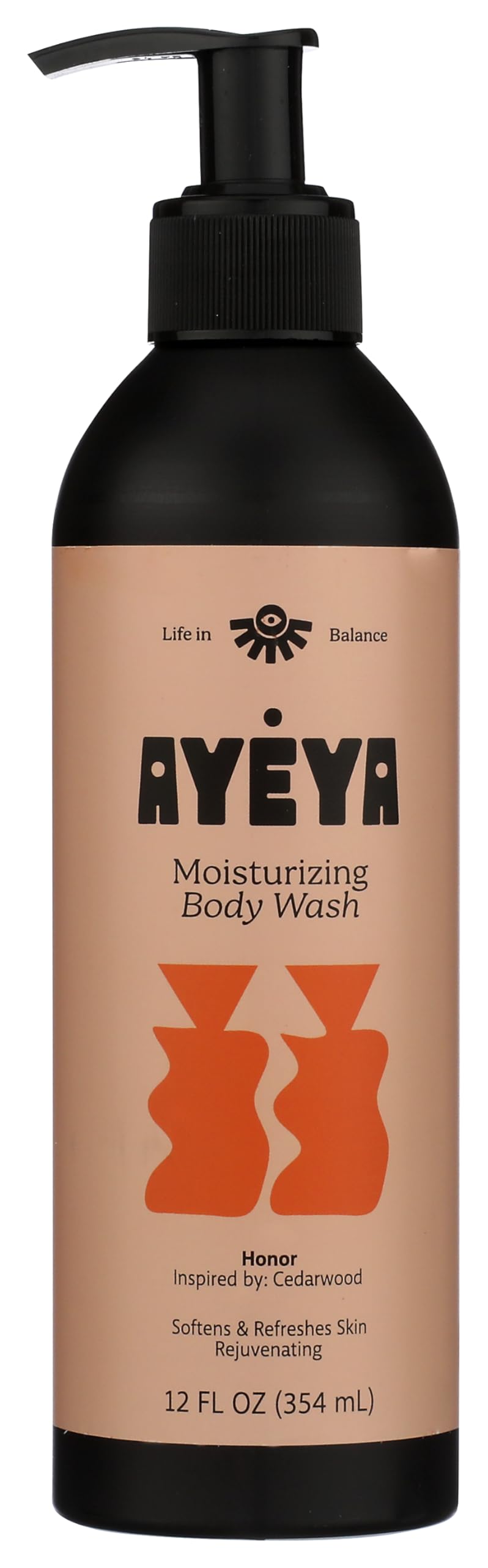 AYÉYA Honor Moisturizing Body Wash - Baobab, Geranium & Ylang-Ylang Infused Vegan Body Cleanser | Nourishing Body Wash for Women | 12 Fl Oz Beauty & Personal Care Ayeya