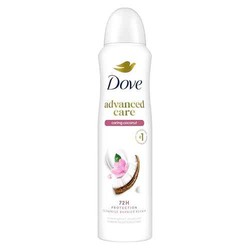 Dove Advanced Care Dry Spray Antiperspirant Deodorant For Women Caring Coconut With 48 Hour Protection, Soft And Comfortable Underarms 3.8 oz Beauty and Personal Care Unilever