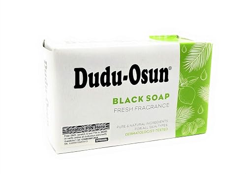 Dudu-osun, African Black Soap, 100% Pure, 150g. (Pack of 4) Beauty & Personal Care Dudu-Osun